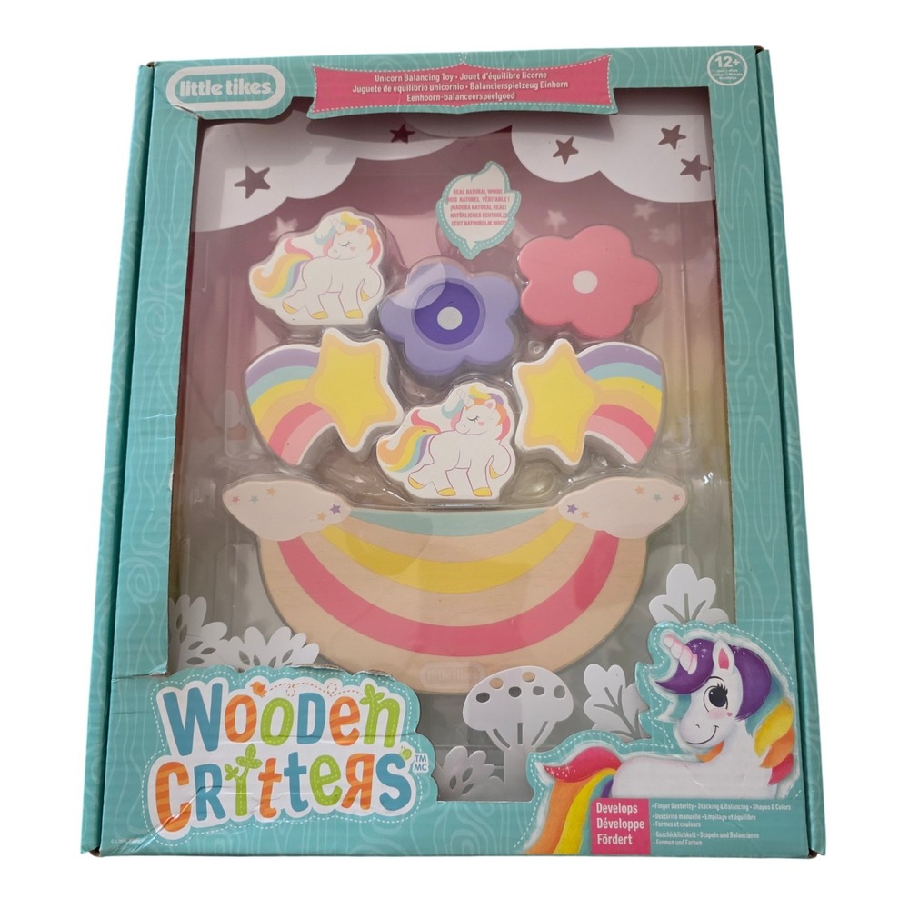 Little Tikes Wooden Critters Unicorn Balancing Toy Multicolor Wood Unisex Kids